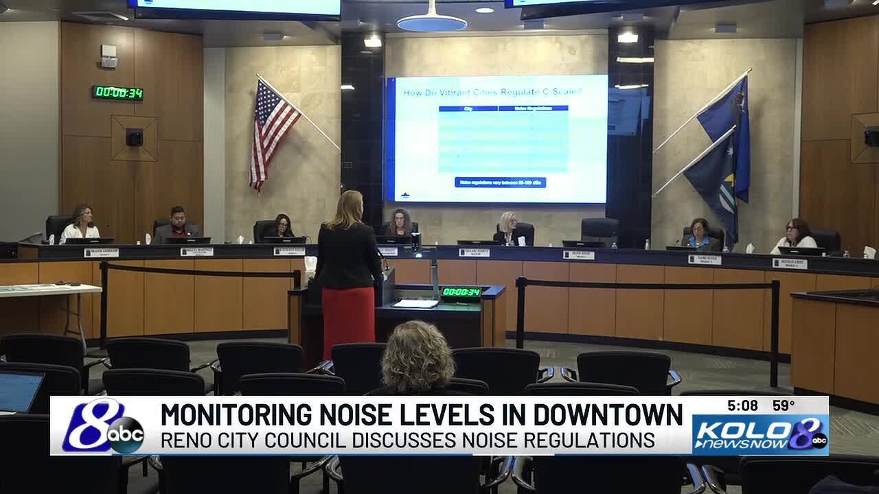 Reno City Council addresses noise level complaints