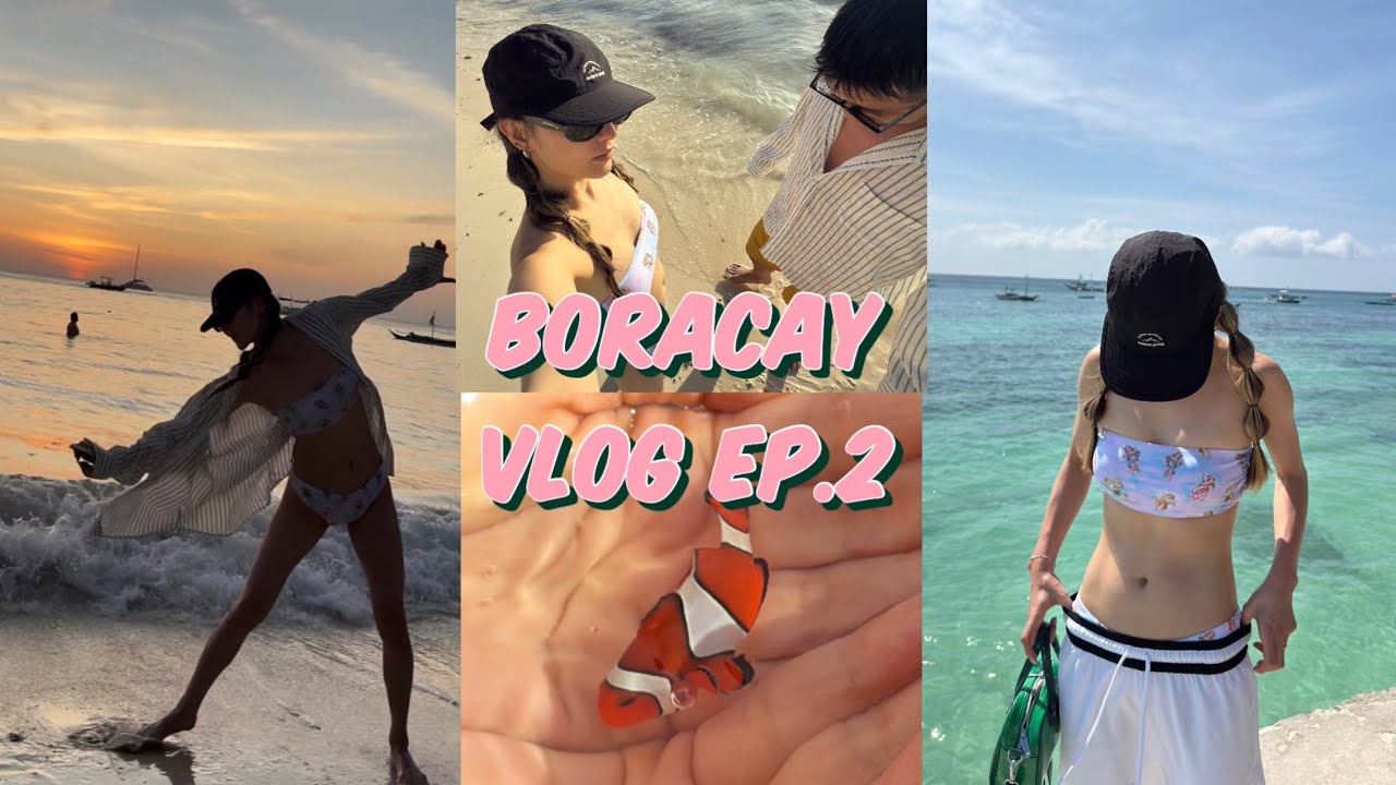 [vlog] 인생 여행지 보라카이 자유여행👙🌅 ep.2  | 4박5일 일정 & 맛집 & 디몰 & 경비정리 | 보라아재 호핑투어 | 또간집 디니위드🏖️