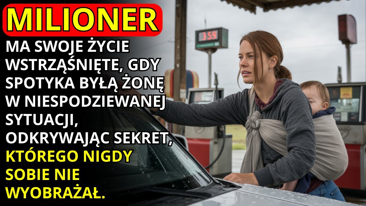MILIONER PARKUJE SWOJE FERRARI NA STACJI… I SPOTYKA BYŁĄ ŻONĘ MYJĄCĄ SZYBY Z DZIECKIEM NA RĘKACH.