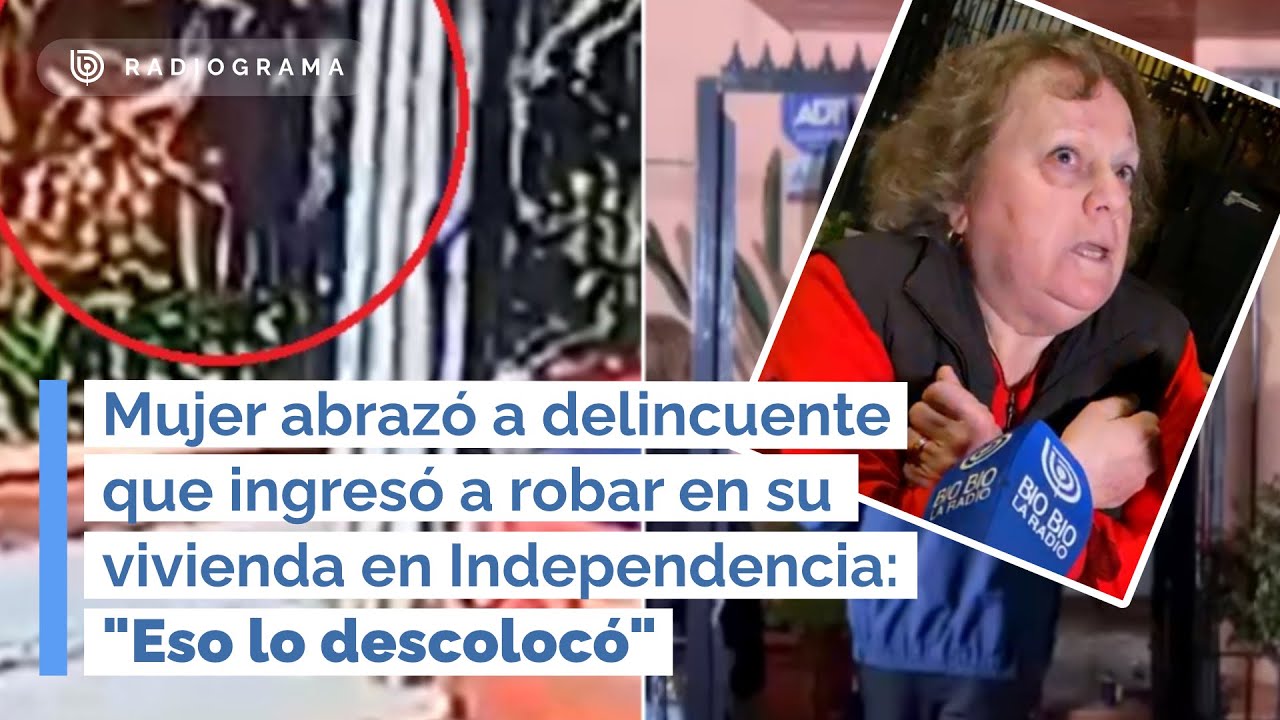 Mujer abrazó a delincuente que ingresó a robar en su vivienda: 