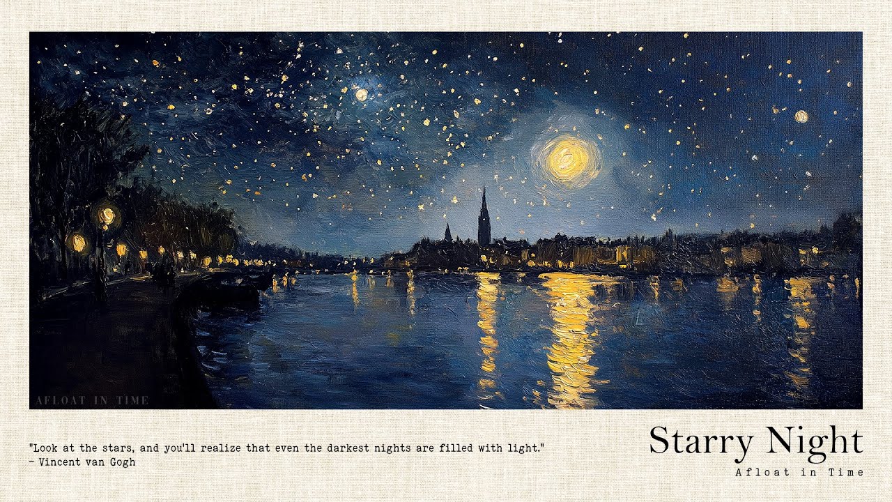Starry Night | Nature's Edition | Piano Music & Crickets Sounds | A playlist for a quiet night