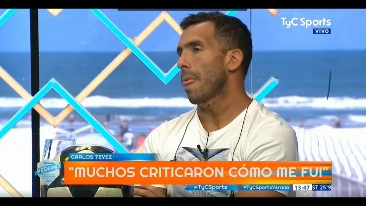 "En china estuve siete meses de vacaciones" - carlos tevez - TyC Sports - 15/1/18