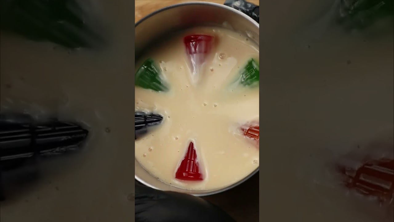 ASMR | Gelatin Cake With Pipo Jelly | Cooking #shorts #asmr #cooking