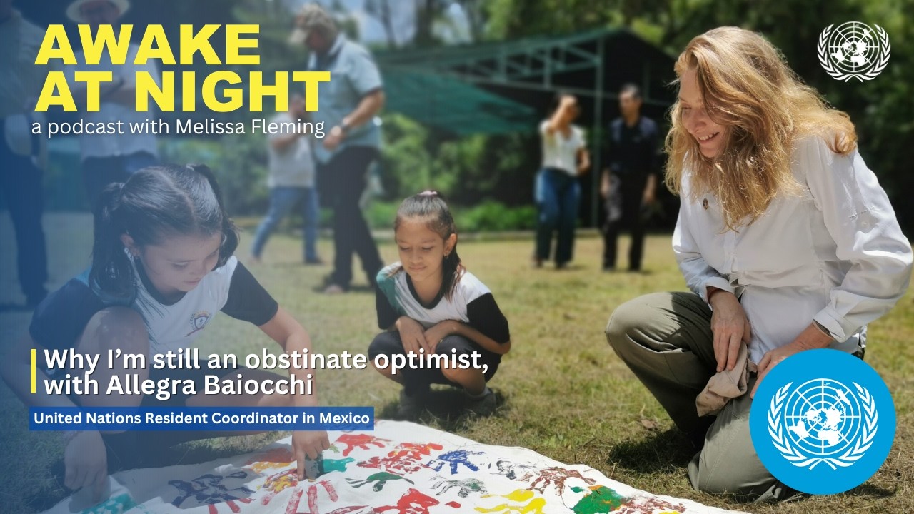 Why I&rsquo;m still an obstinate optimist, w/ Allegra Baiocchi | UN Resident Coordinator | Awake at Night