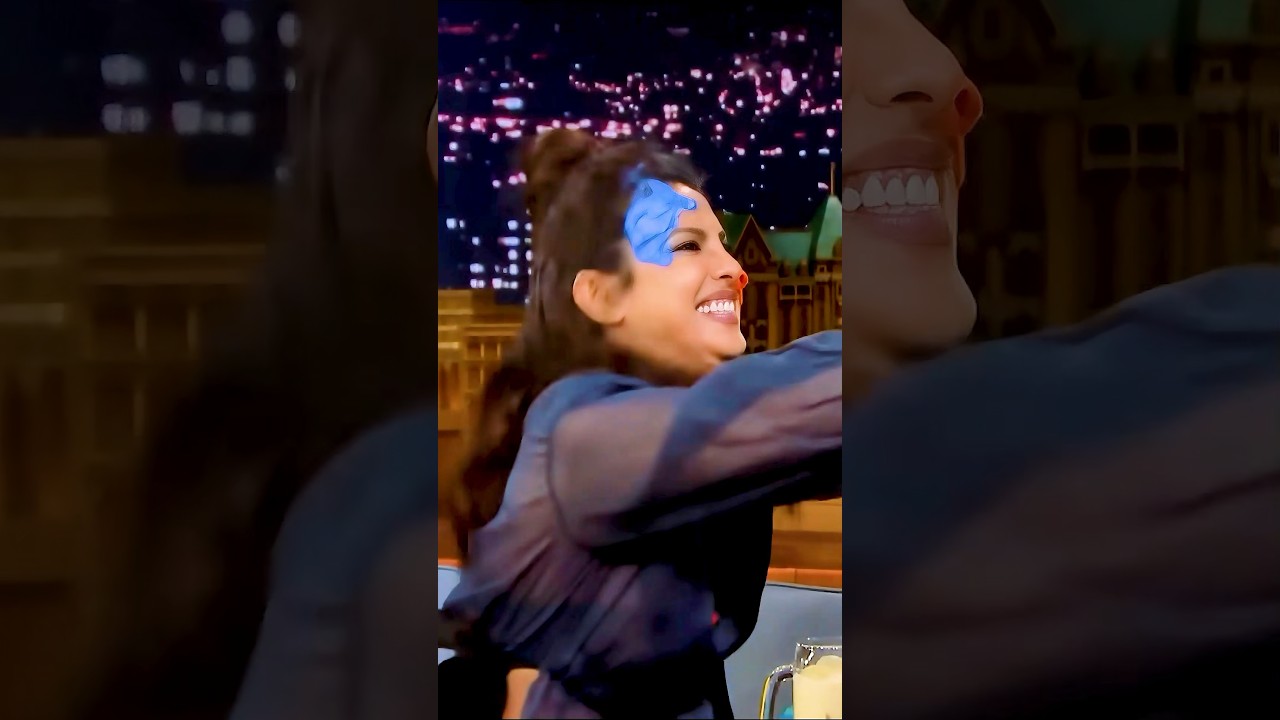 Priyanka and Jimmy celebrate Holi with a messy paint fight#celebrity #funny #shorts