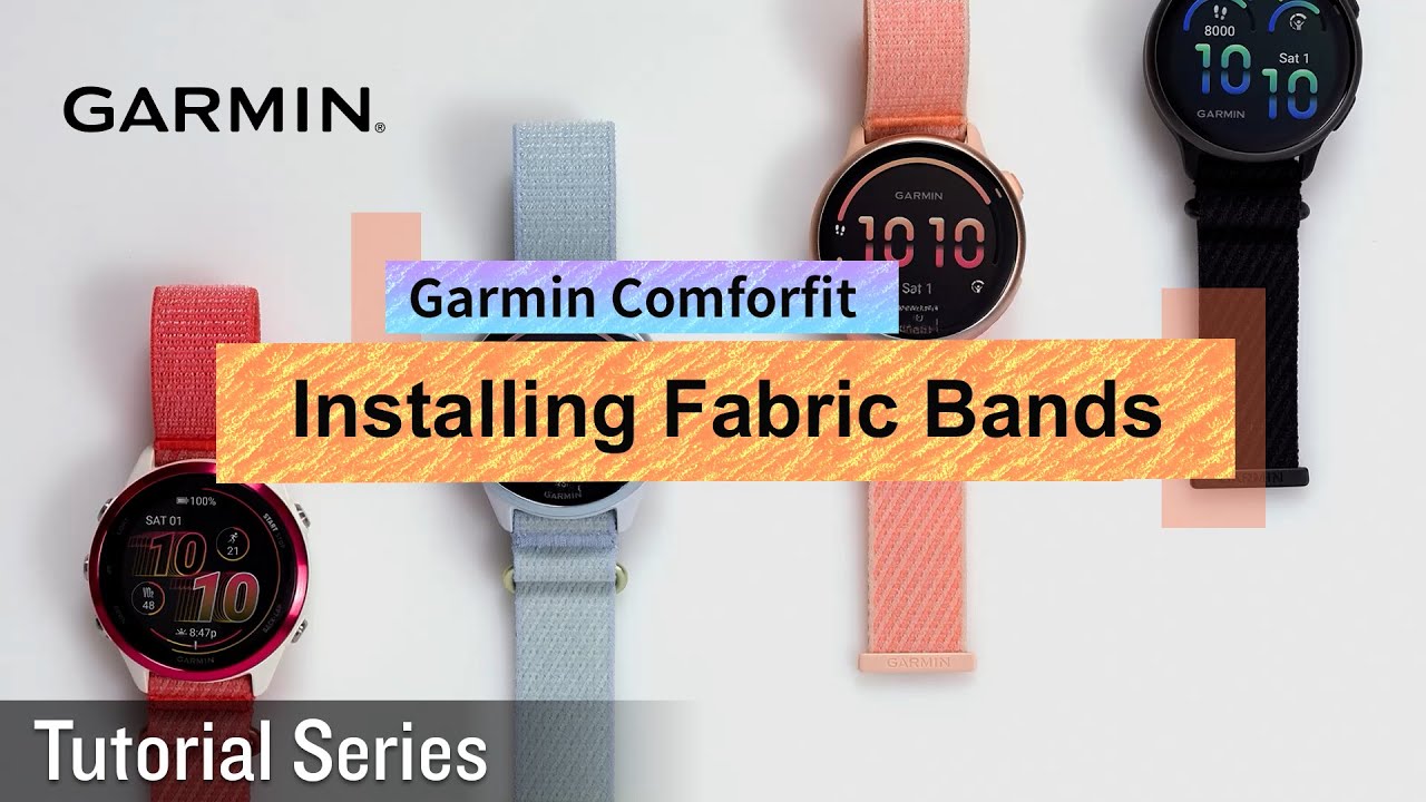 Tutorial &ndash; Garmin Smartwatches: Installing ComforFit Fabric Bands |  Breathable Alternative