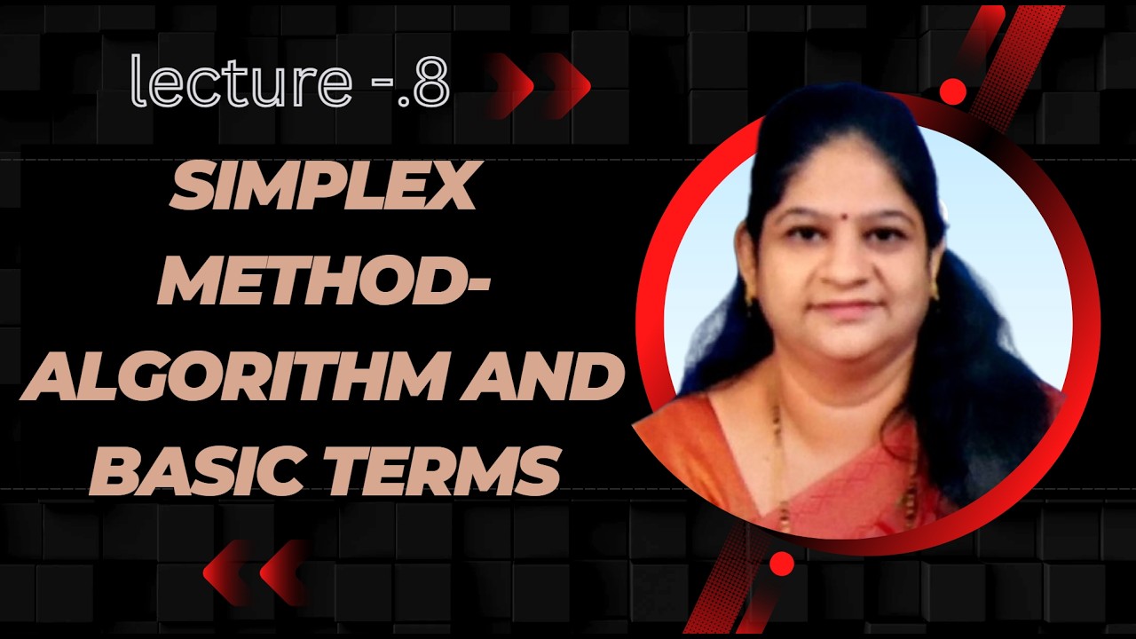 OR LPP Simplex Method Algorithm