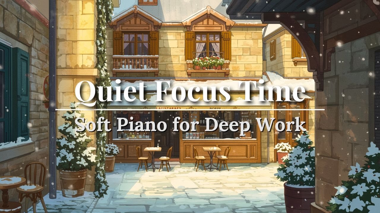☕ Gentle Daytime Piano Flow | Calm Café Work Music