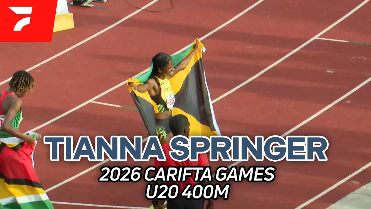 Four False Starts in U20 Girls 400m | 2026 Carifta Games Race Video