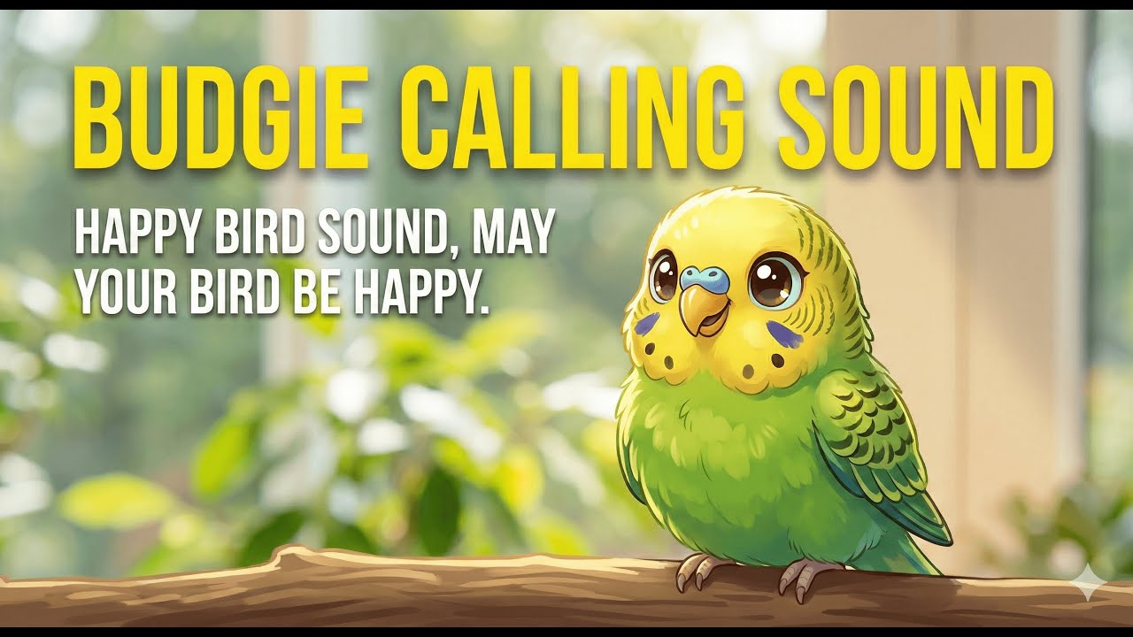 Budgie calling sound, happy bird sound, may your bird be happy.