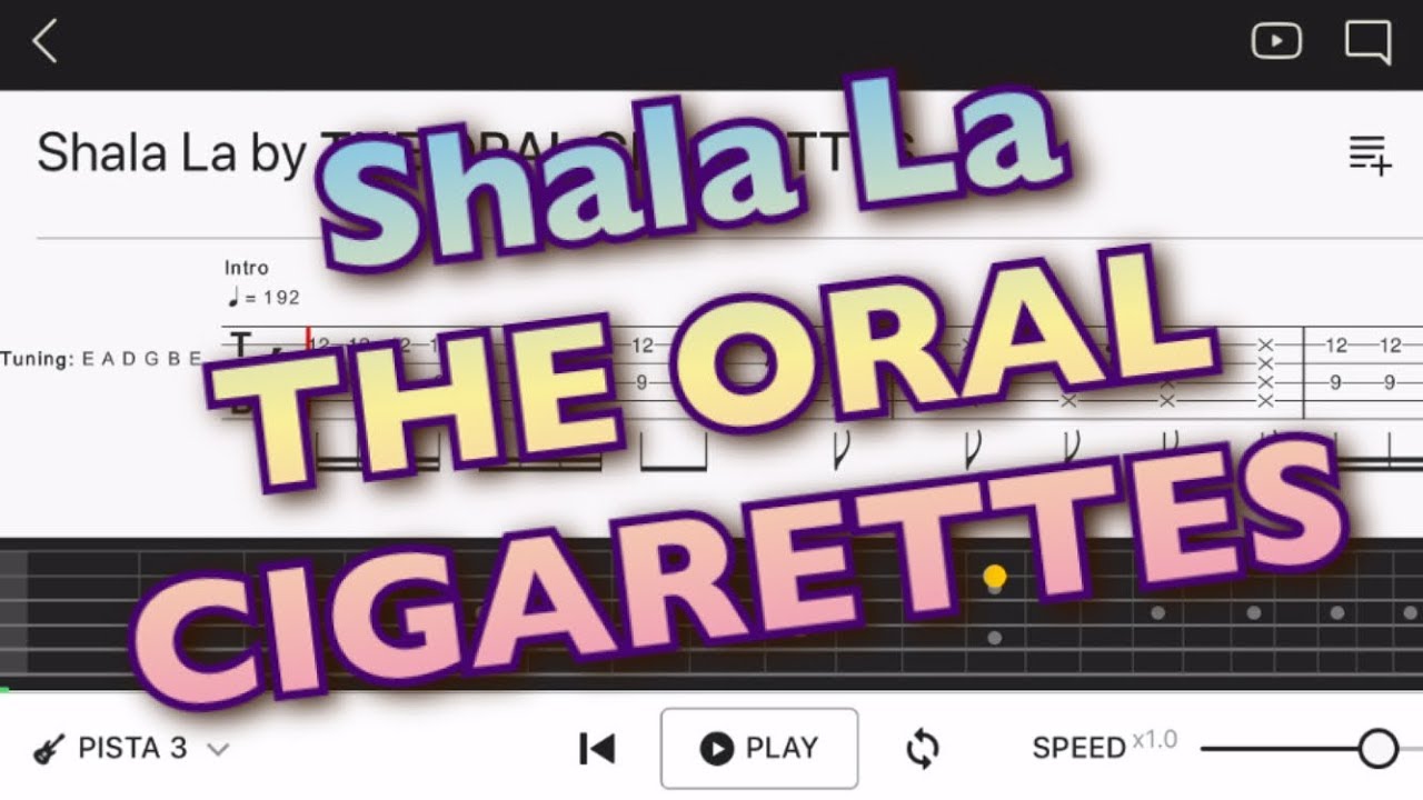 【TAB譜】‪THE ORAL CIGARETTES 「Shala La」‬【エレキギター中級者用練習曲】
