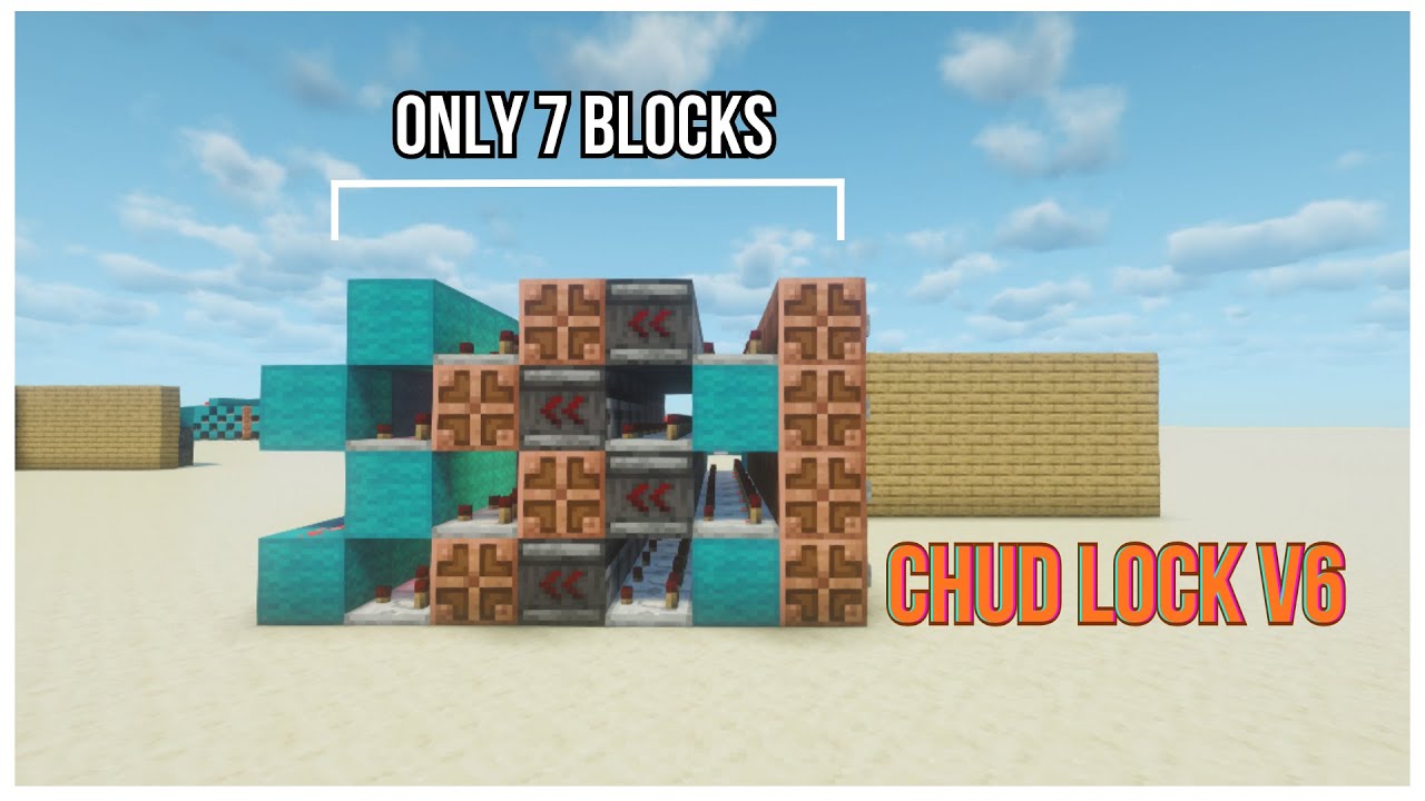 Someone optimized my cool redstone | 2-dimensional Redstone Pattern Lock V6