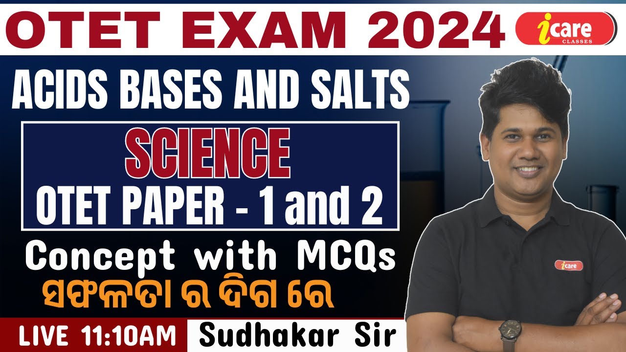 Acids Bases and Salts for OTET Class || OTET Science || OTET Paper 2 Class 