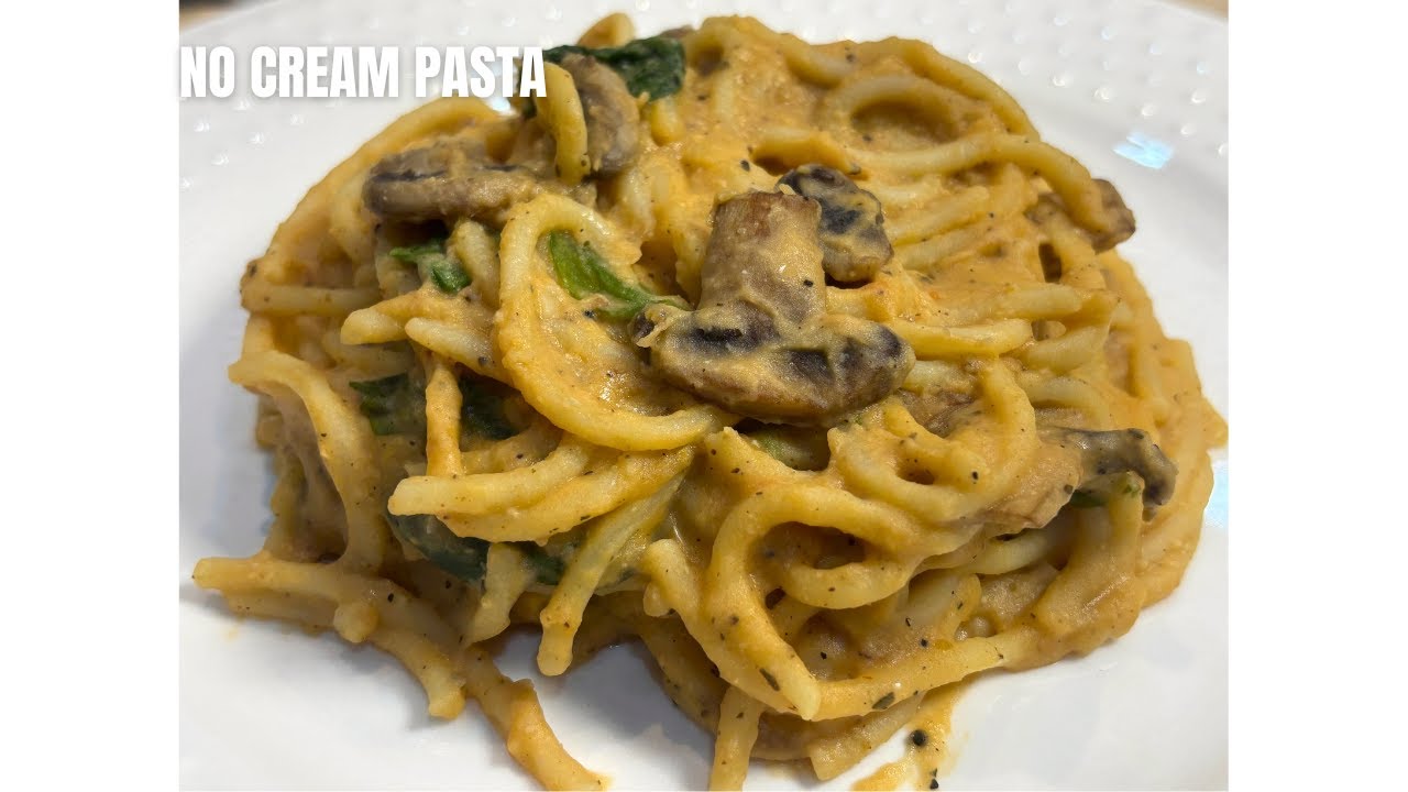 Creamy Pasta Without Cream | Chickpea Mushroom Pasta | Healthy Veg Pasta Recipe