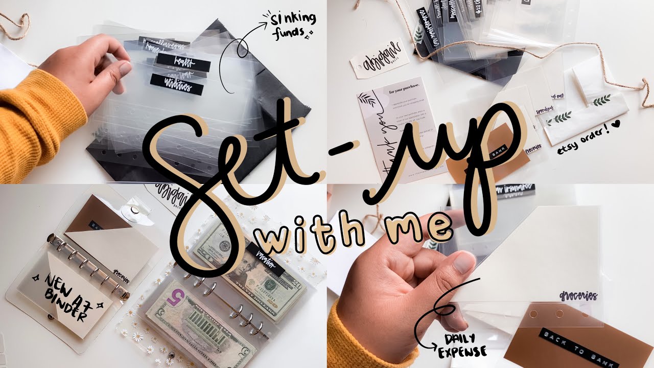💌 set-up with me: new cash envelopes, sinking fund and binder