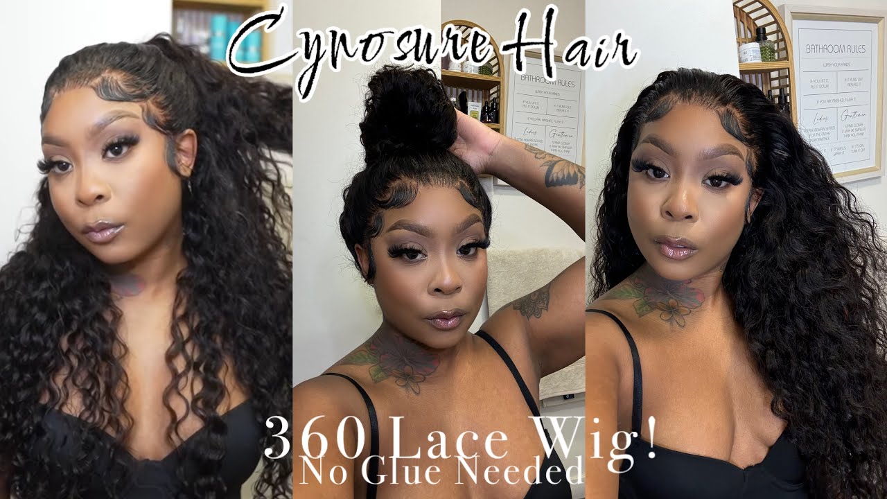 Amazing 360 Lace Wig!! No glue needed to Achieve A Ponytail  | Cynosure Hair