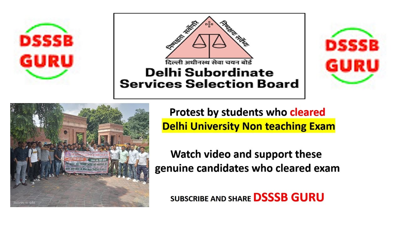 Protest by students who cleared NTA DU exam 