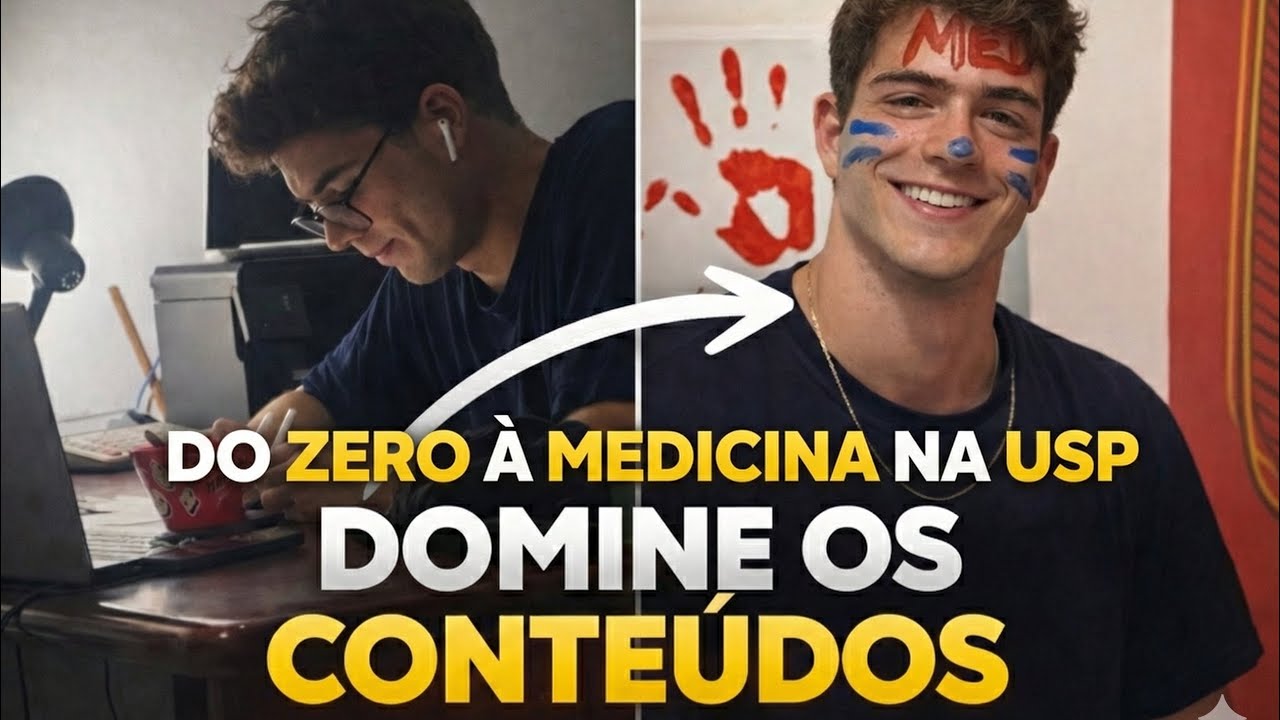 Como eu passei a DOMINAR Todos os assuntos até ser Aprovado em Medicina na USP