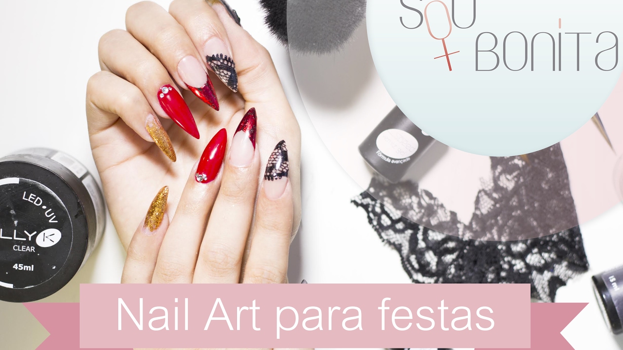 Passo a passo simples para fazer Nail Art para festas