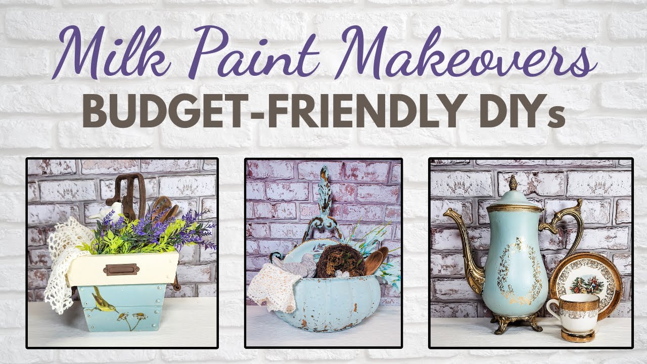 3 Easy Thrift Flips with Milk Paint | Trash to Treasure DIY