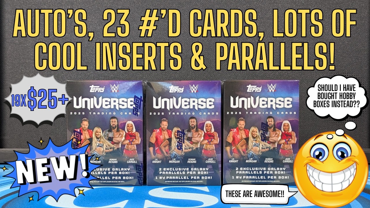 2025 Topps Universe WWE Blaster Box Review!!  It's been a YEAR since the last RETAIL WWE product!?!?