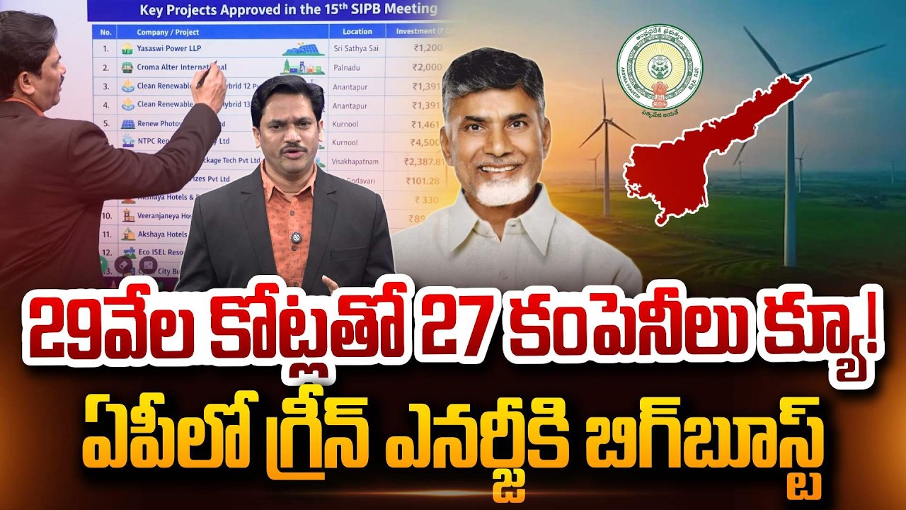 SumanTV Chief Editor Keshav About Big Boost for Green Energy 27 Companies Queue in AP SumanTV Keshav