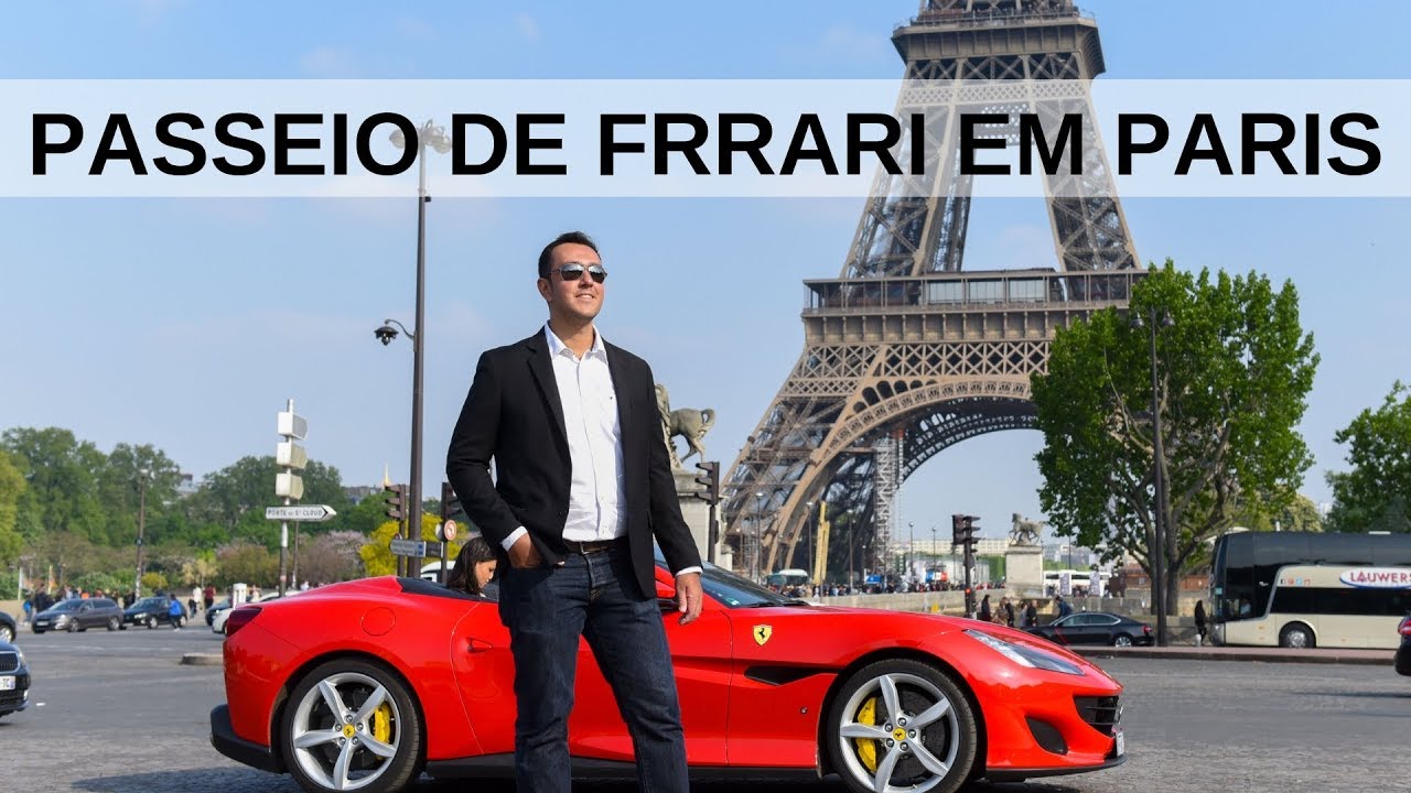 Passeio de FERRARI em Paris!