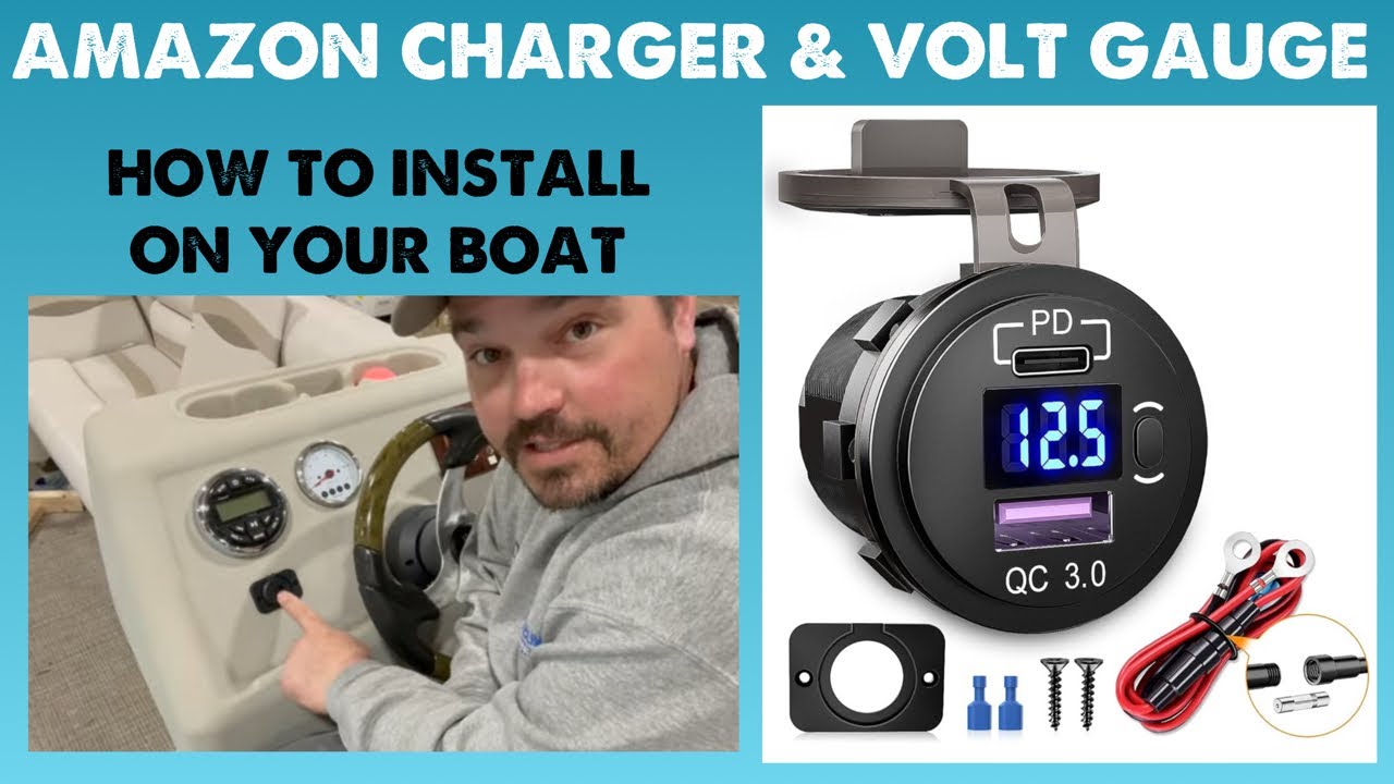 AMAZON BOAT PARTS - Nilight USB Charger & Volt Gauge Install