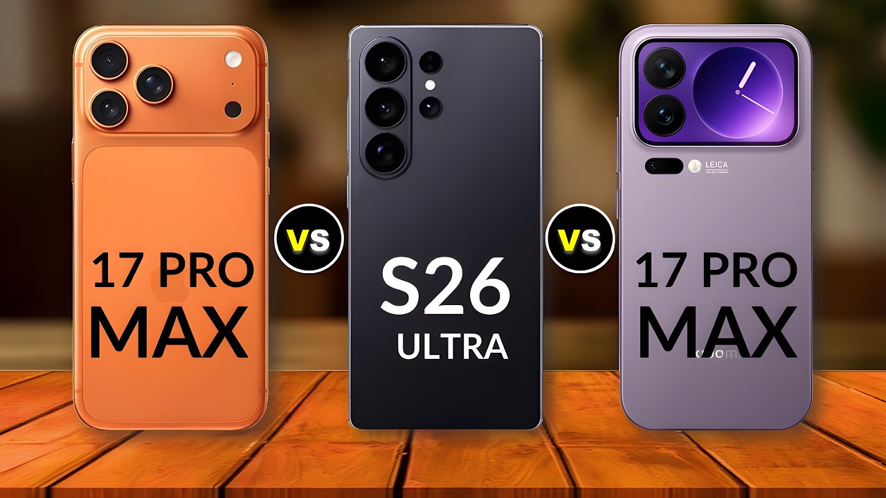 iPhone 17 Pro Max Vs Samsung Galaxy S26 ultra Vs Xiaomi 17 Pro Max