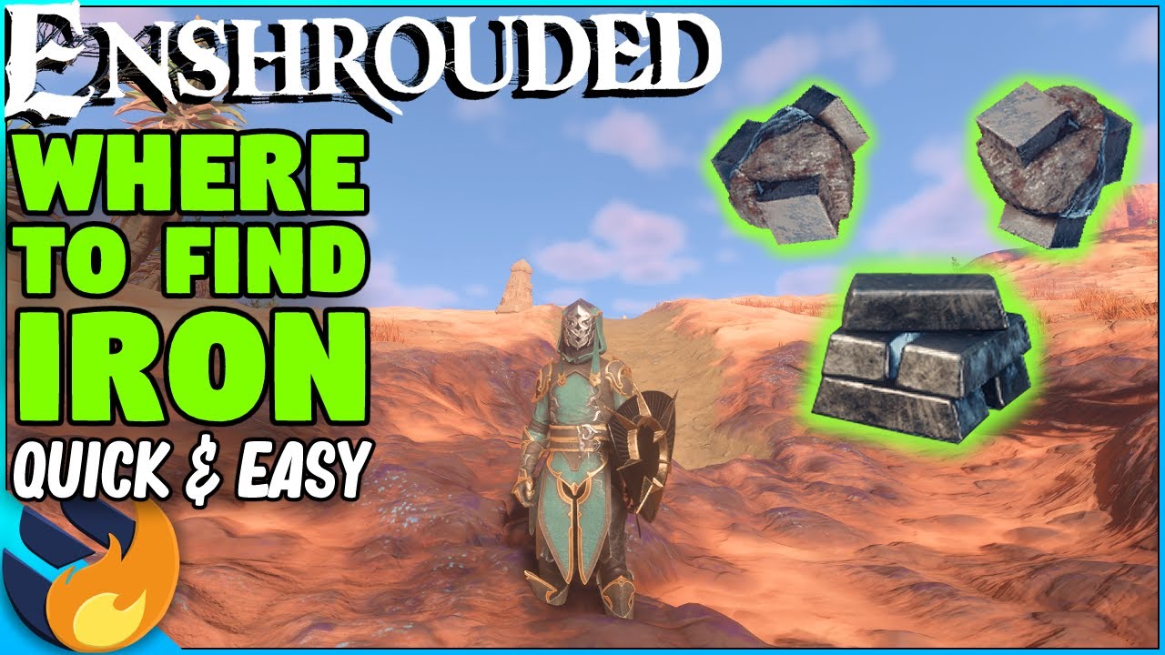 BEST WAYS To Get IRON ORE & INGOTS - Locations Guide | Enshrouded