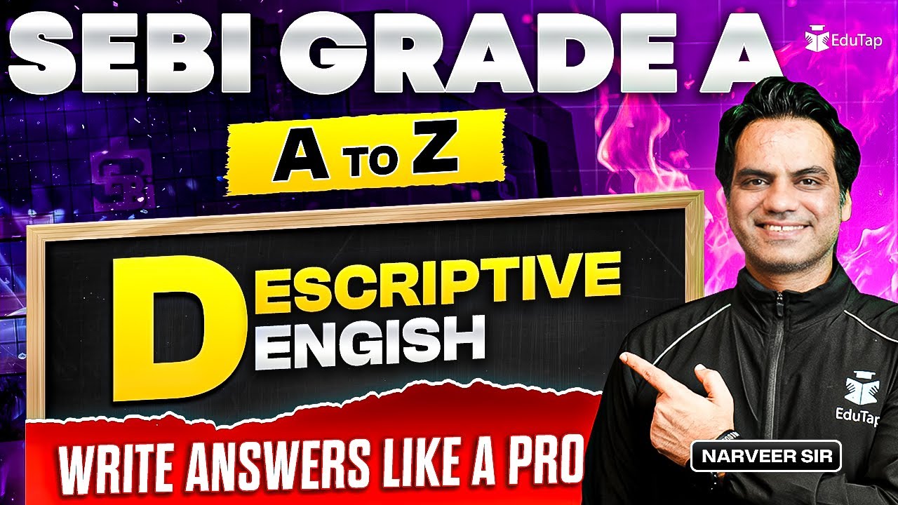 SEBI Grade A Preparation 2025 | How to Prepare SEBI Assistant Manager |SEBI English Descriptive Prep