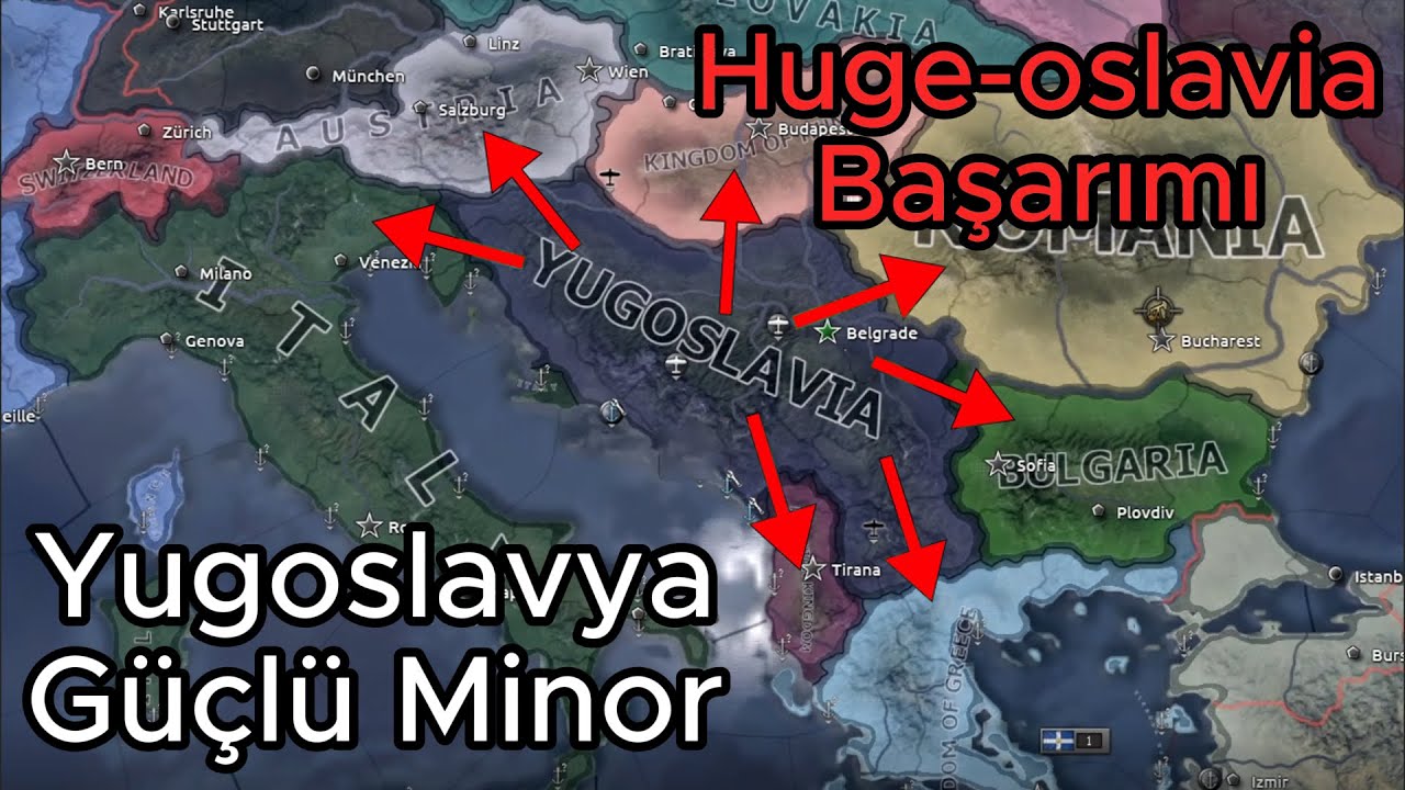 HEARTS OF IRON 4 - YUGOSLAVYA'NIN ''HUGE-OSLAVIA'' BAŞARIMI - TÜRKÇE ANLATIM