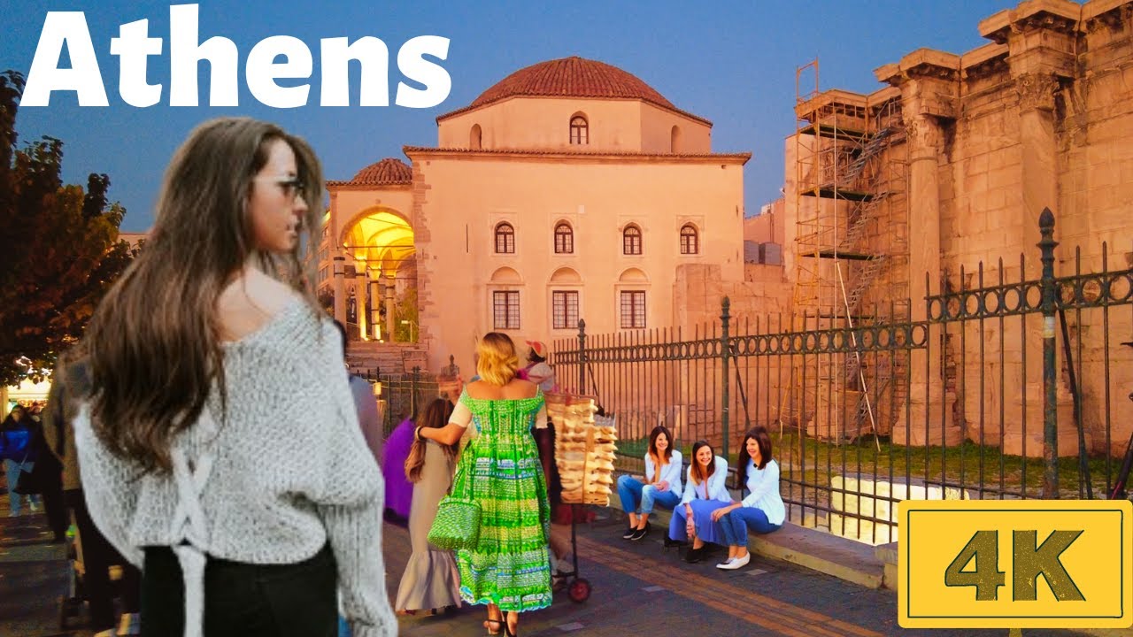 CHRISTMAS IN ATHENS 2023 | City Center Christmas Market | 4K Walking Tour