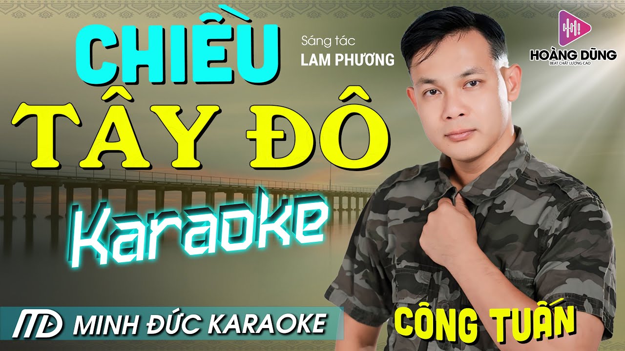 Chiều Tây Đô Karaoke Tone Nam Nhạc Sống Rumba Beat Hay Dễ Hát CÔNG TUẤN BOLERO MỚI NHẤT