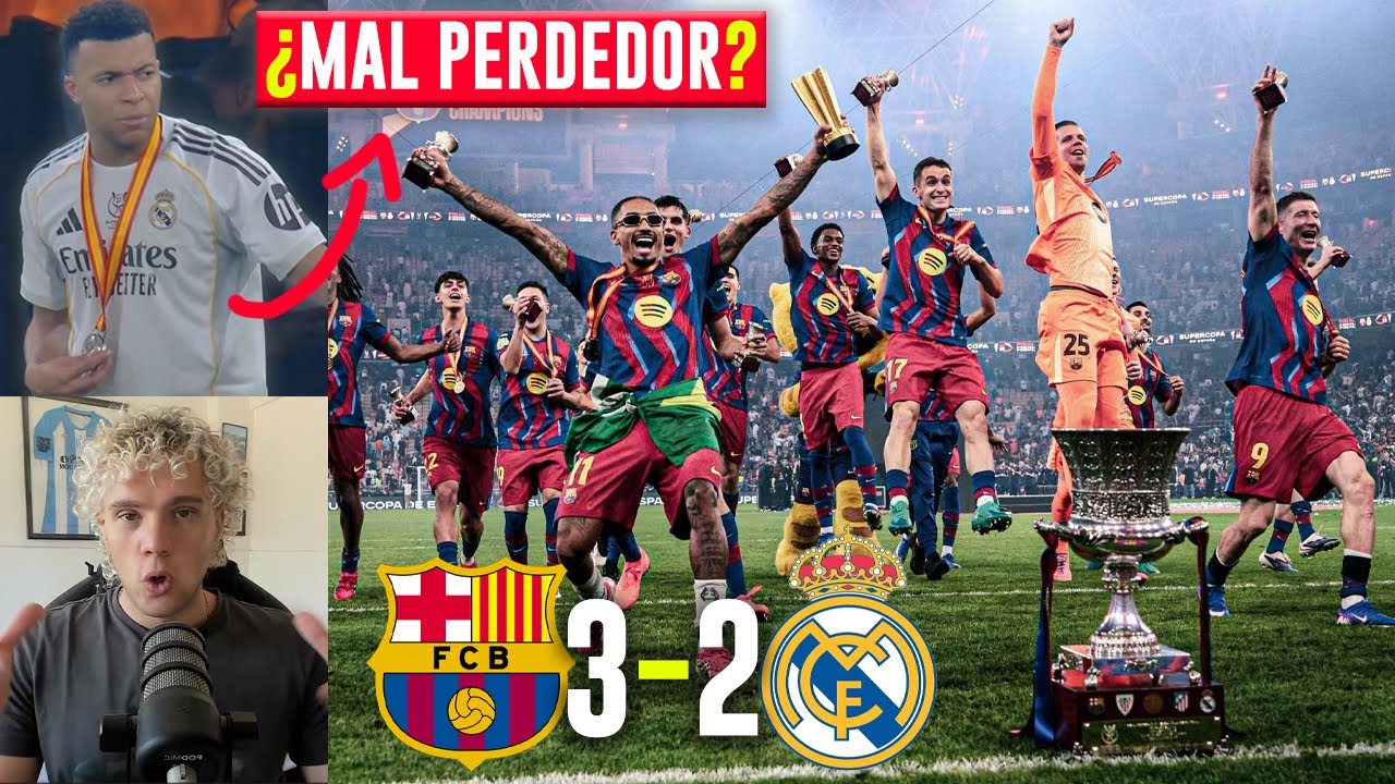 BARCELONA vs REAL MADRID 🏆 SUPERCOPA 2026 😱 REACCIÓN de un ARGENTINO 🇦🇷