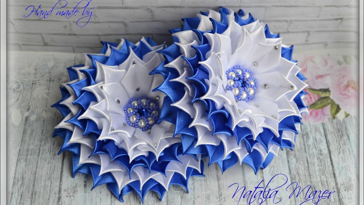 DIY SATIN KANZASHI FLOWERS TUTORIAL