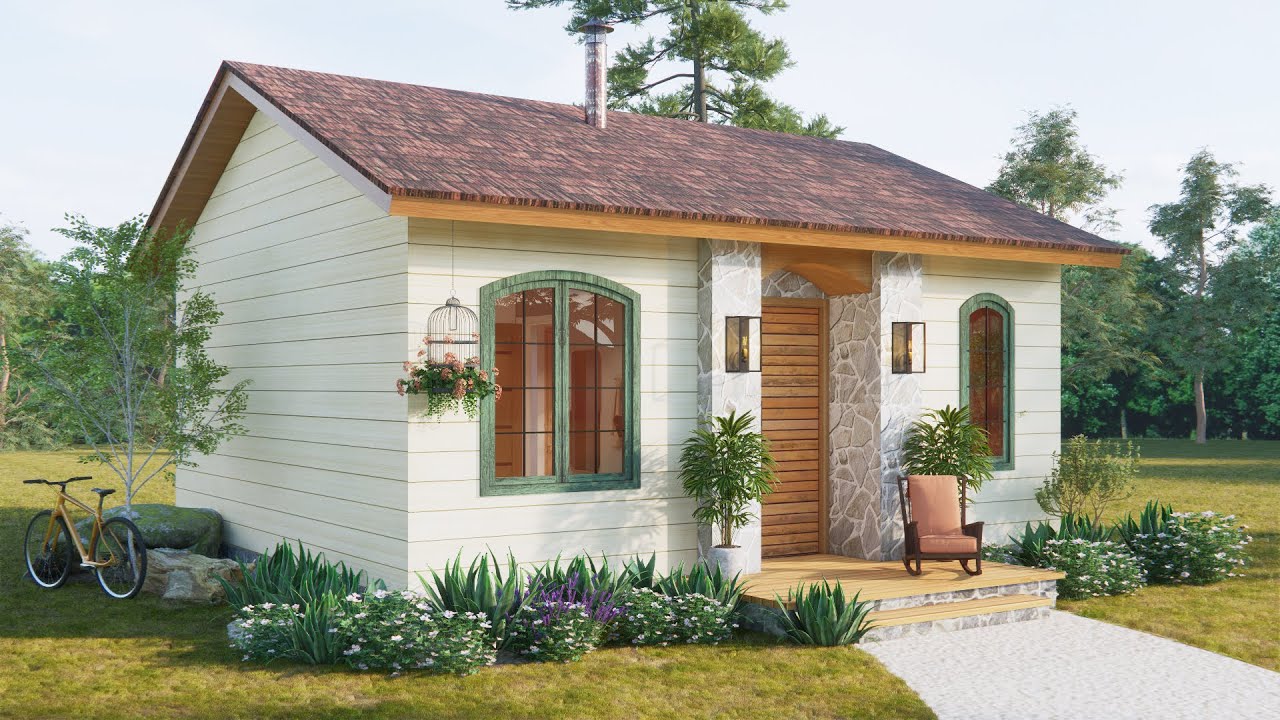 Why This Charming Small Cottage With Blue Shutters Feels Like a Dream Home | Exploring Small House