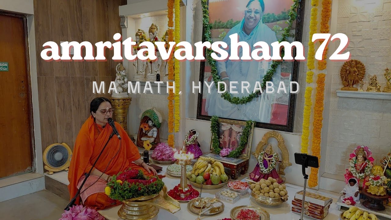 AMMA's 72nd birthday celebration: MA Math, Hyderabad