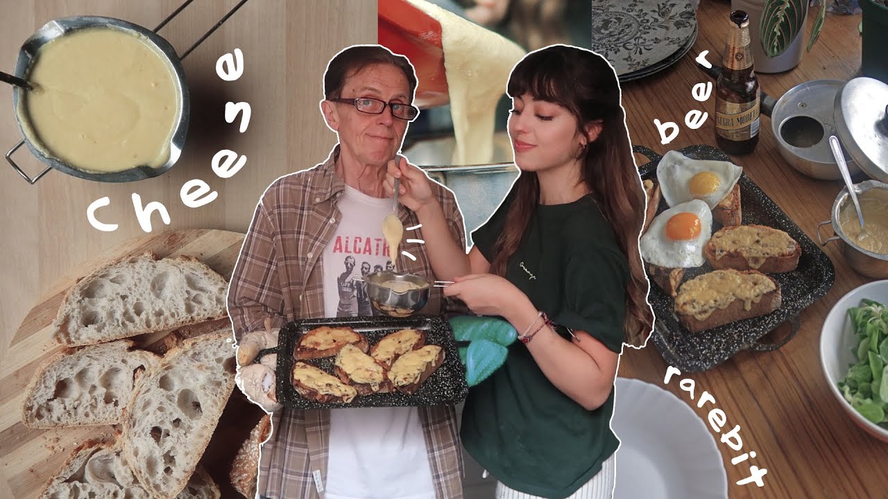 🇬🇧🇪🇸Mi padre inglés me enseña a hacer WELSH RAREBIT! Queso a la cerveza gratinado (Spanglish)