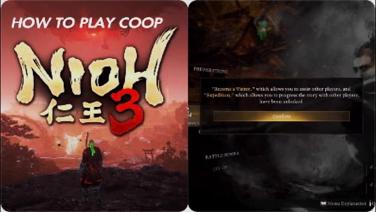 NIOH 3 HOW TO PLAY COOP ONLINE GUIDE