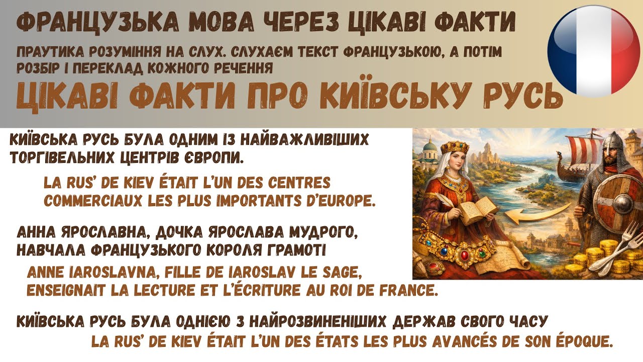 Французька через цікаві факти. Київська Русь.