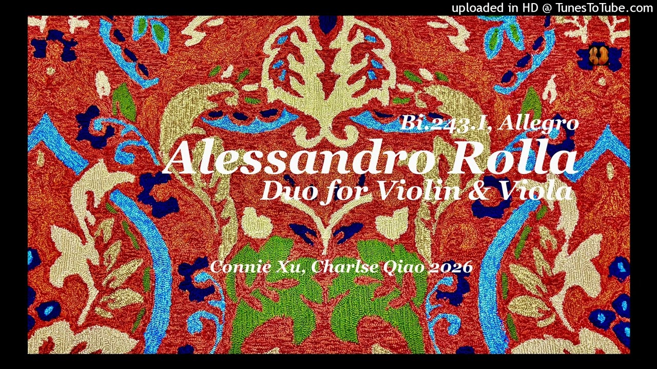 Alessandro Rolla: Duo for Violin & Viola in A Major