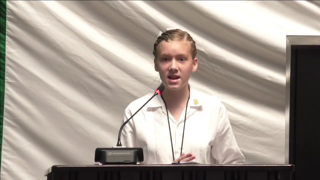 Diputada Infantil Kayla Beth Mackenzie (26/abril/2017)