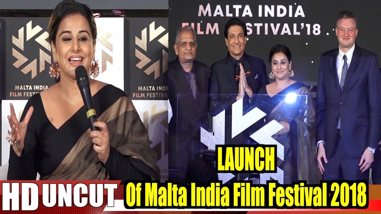 UNCUT - Vidya Balan At ''LAUNCH''Of Malta India Film Festival 2018 | Part - 02