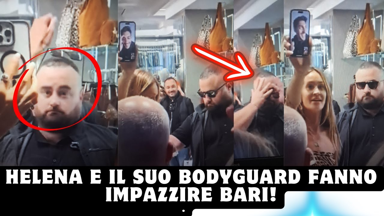 Helena e il suo bodyguard fanno impazzire Bari!