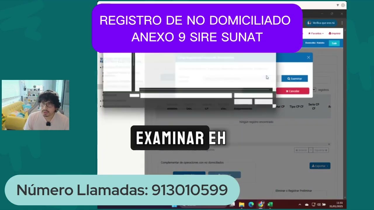 Registro de Compras No domiciliado Anexo 9 SIRE SUNAT