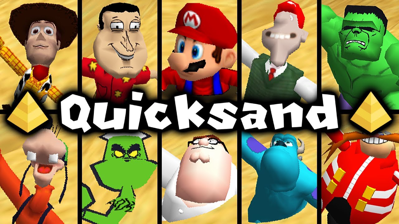 95+ Characters Sinking in Quicksand - Super Mario 64 PC Port