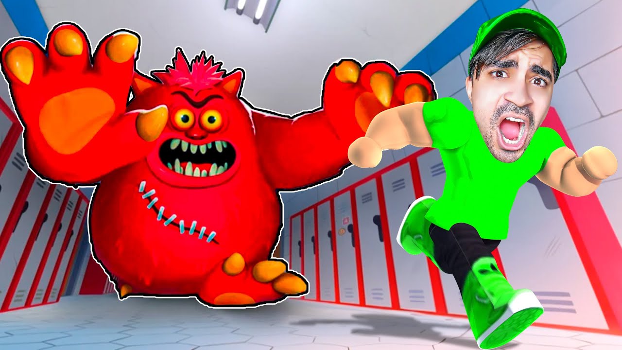 الهروب من وحش المدرسة العملاق في روبلوكس | ROBLOX