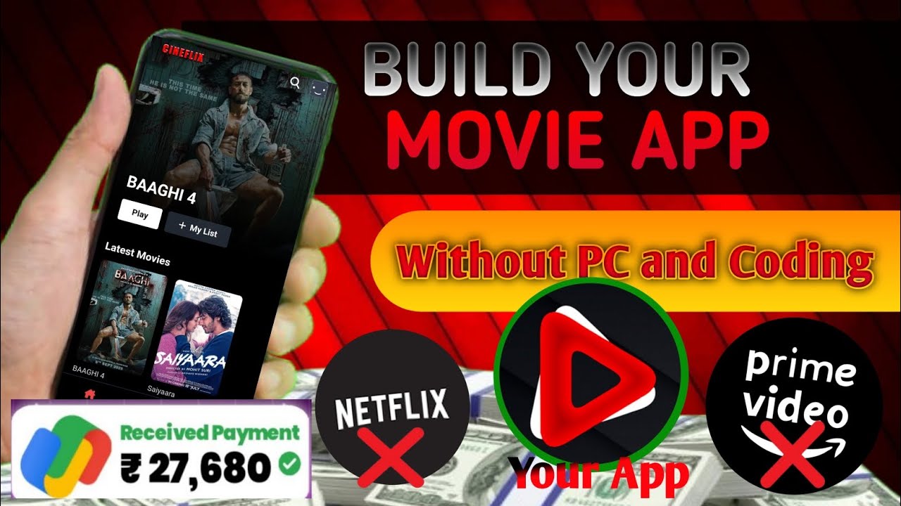Build Movie App on Mobile with AI (No PC, No Code) | Sk Codes AI