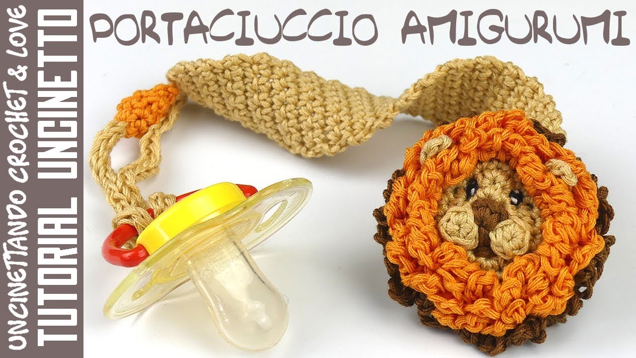 Tutorial Portaciuccio - Re Leone Amigurumi